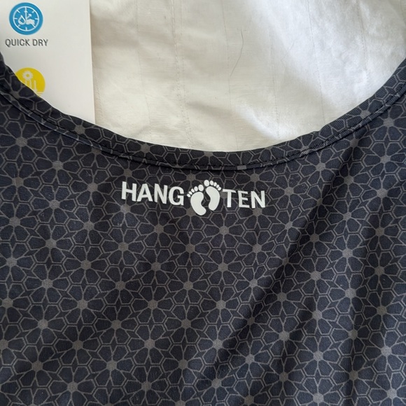 Hang Ten Swim Top Rash guard Long Sleeve XXL Quick Dry UPF 50+ Black - Picture 4 of 4